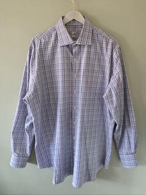NWOT Peter Millar XL Old Money Modern Academia Check Plaid Spring Dress Shirt